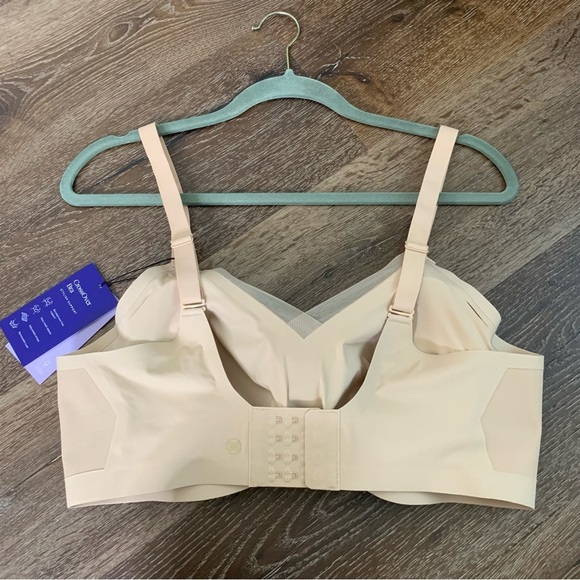 Honeylove Womens tan crossover bra 1X NWT - Picture 2 of 5